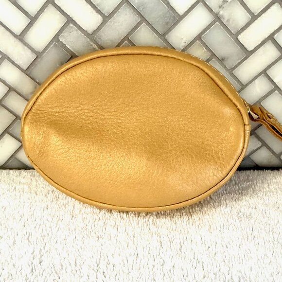 Portland Leather Champagne Small Roswell Pouch - Brand New - Picture 3 of 8